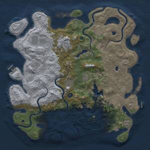 Thumbnail Rust Map: Procedural Map, Size: 4500, Seed: 648251, 16 Monuments