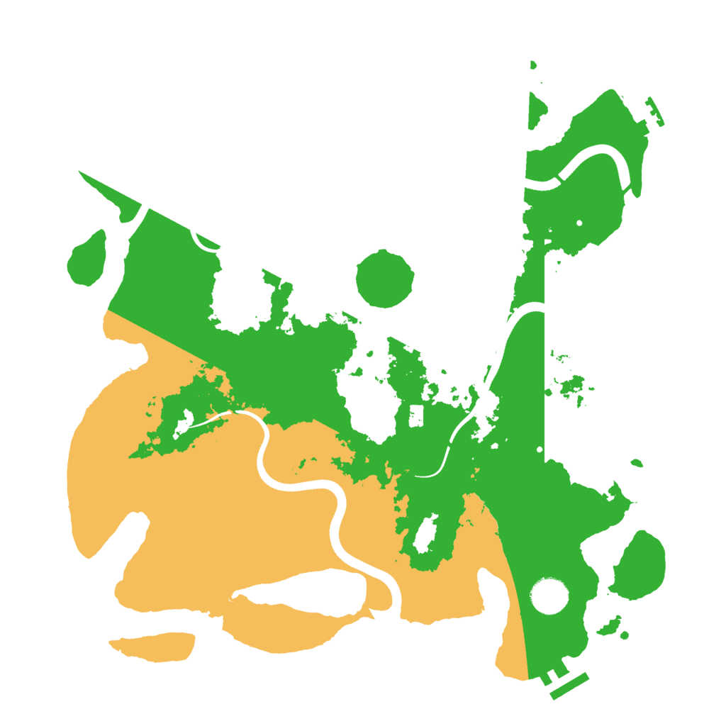 Biome Rust Map: Procedural Map, Size: 3500, Seed: 681170951