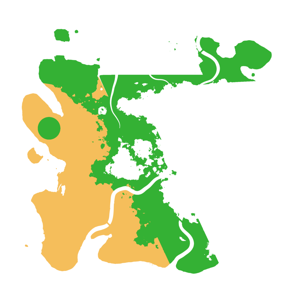 Biome Rust Map: Procedural Map, Size: 3500, Seed: 146618325