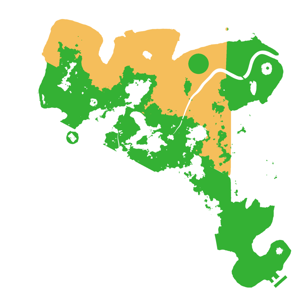 Biome Rust Map: Procedural Map, Size: 4000, Seed: 25626