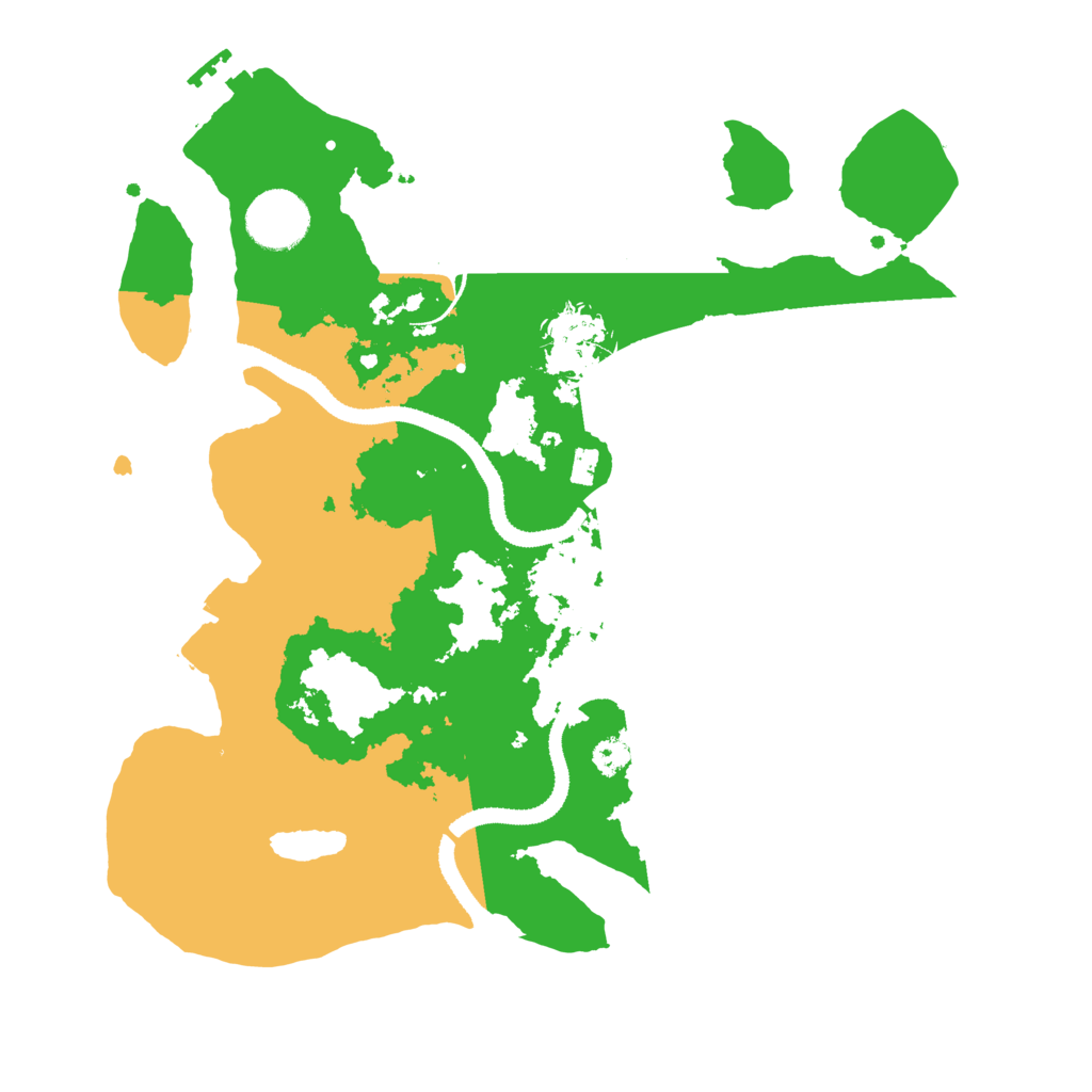 Biome Rust Map: Procedural Map, Size: 3200, Seed: 1189367718