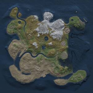 Thumbnail Rust Map: Procedural Map, Size: 3300, Seed: 967838038, 11 Monuments