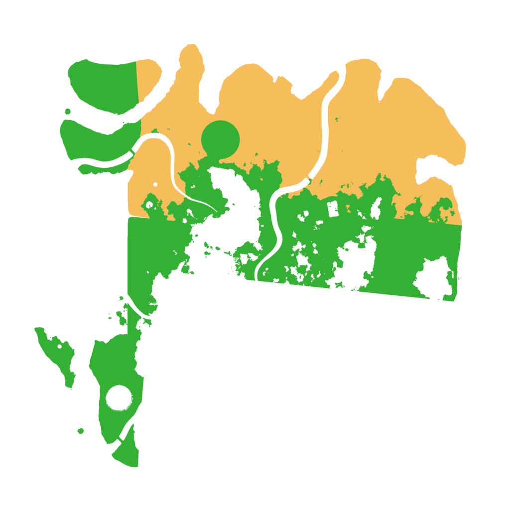 Biome Rust Map: Procedural Map, Size: 3500, Seed: 75159654