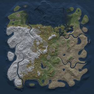 Thumbnail Rust Map: Procedural Map, Size: 4800, Seed: 2047772711, 17 Monuments