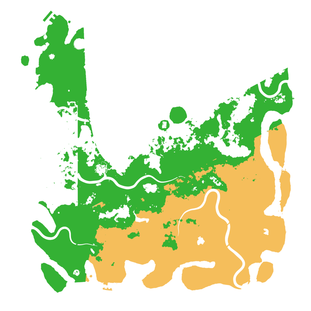 Biome Rust Map: Procedural Map, Size: 5000, Seed: 777979
