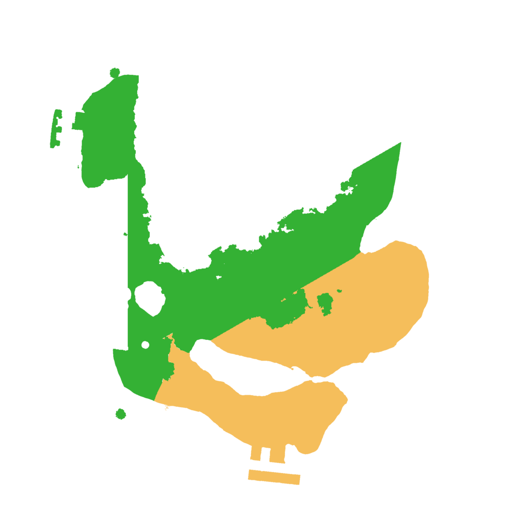 Biome Rust Map: Procedural Map, Size: 2000, Seed: 67830