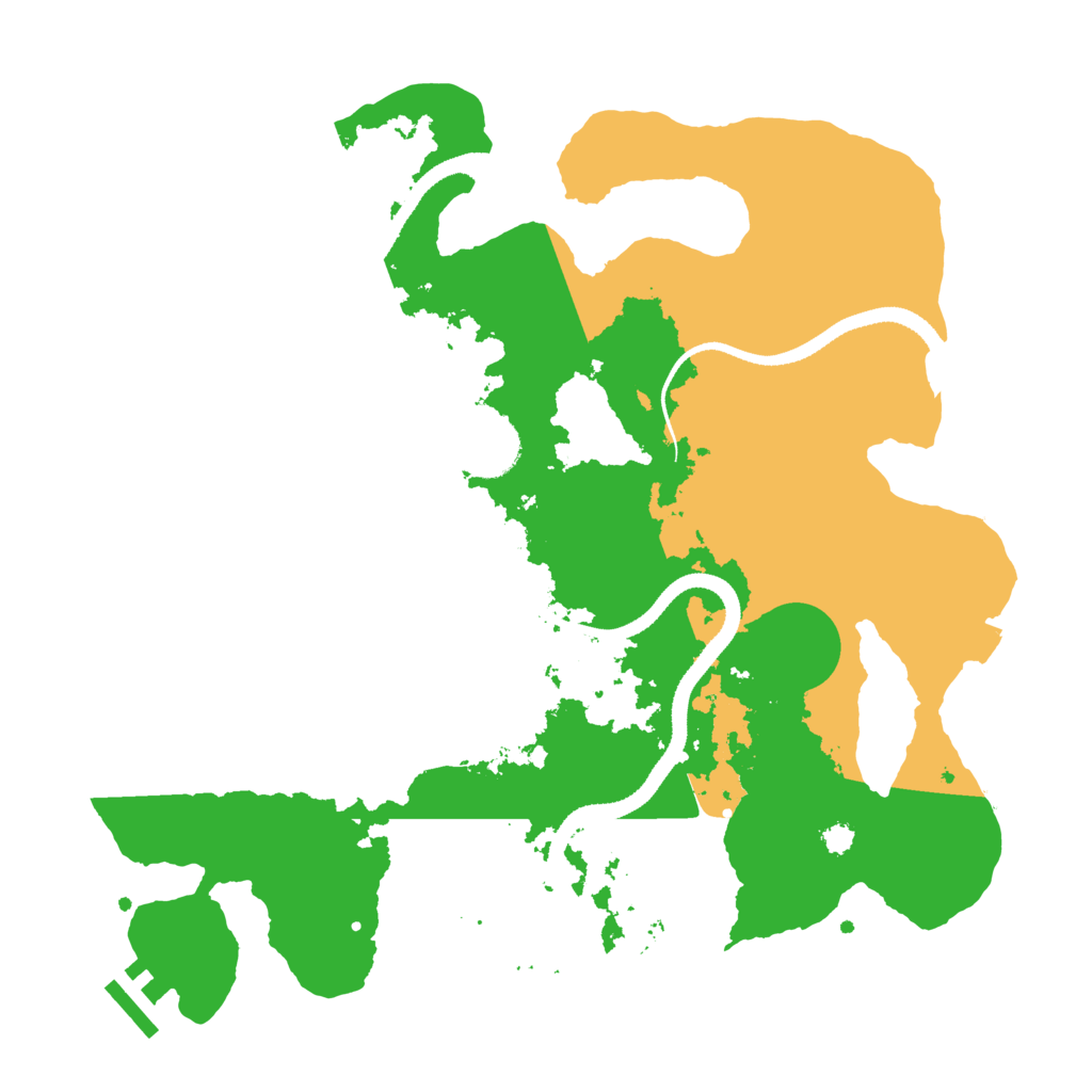 Biome Rust Map: Procedural Map, Size: 3250, Seed: 610520513
