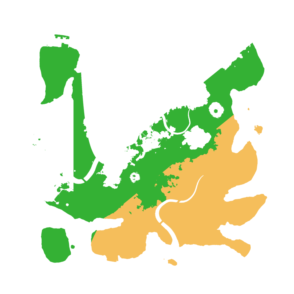 Biome Rust Map: Procedural Map, Size: 3000, Seed: 23234124