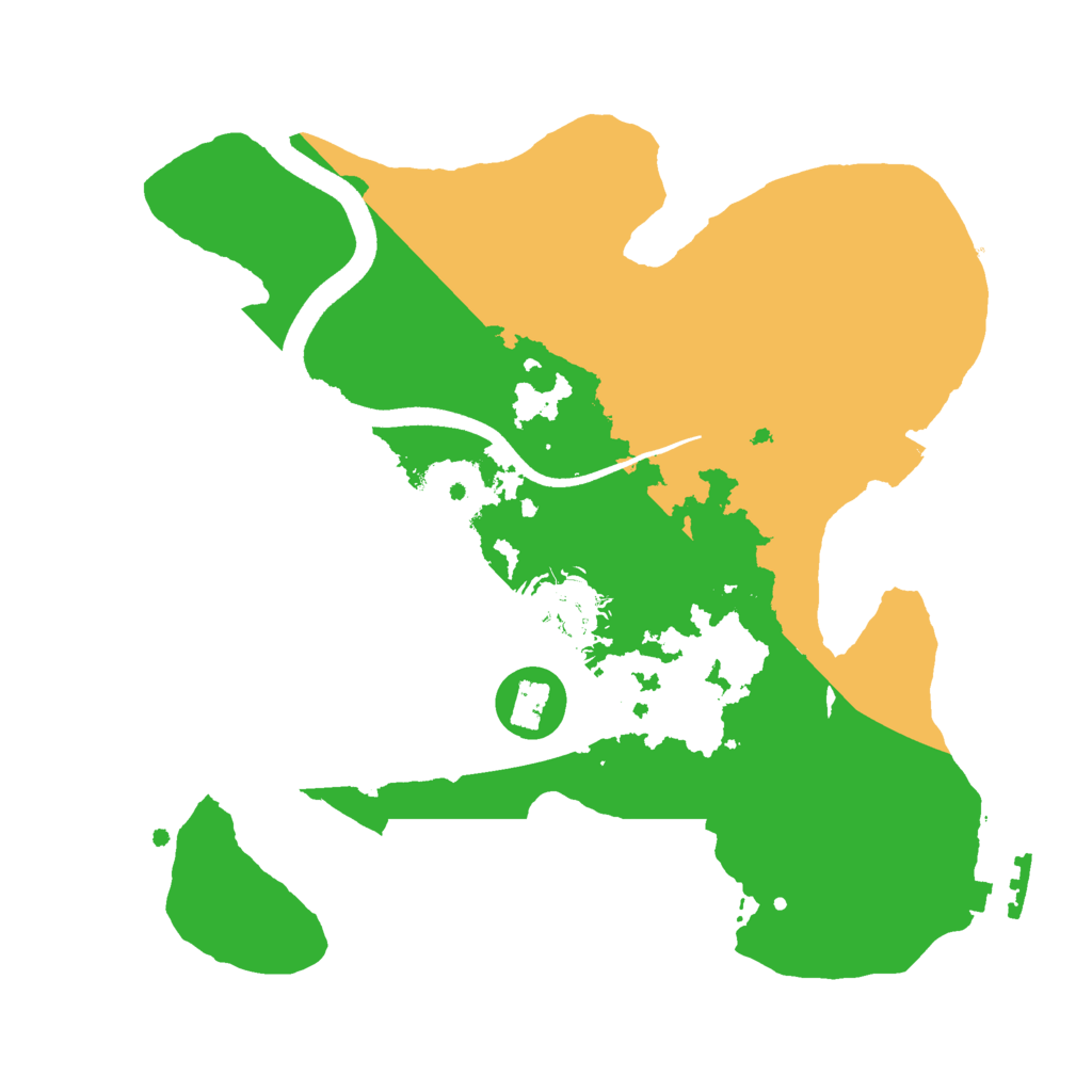 Biome Rust Map: Procedural Map, Size: 2500, Seed: 755082905