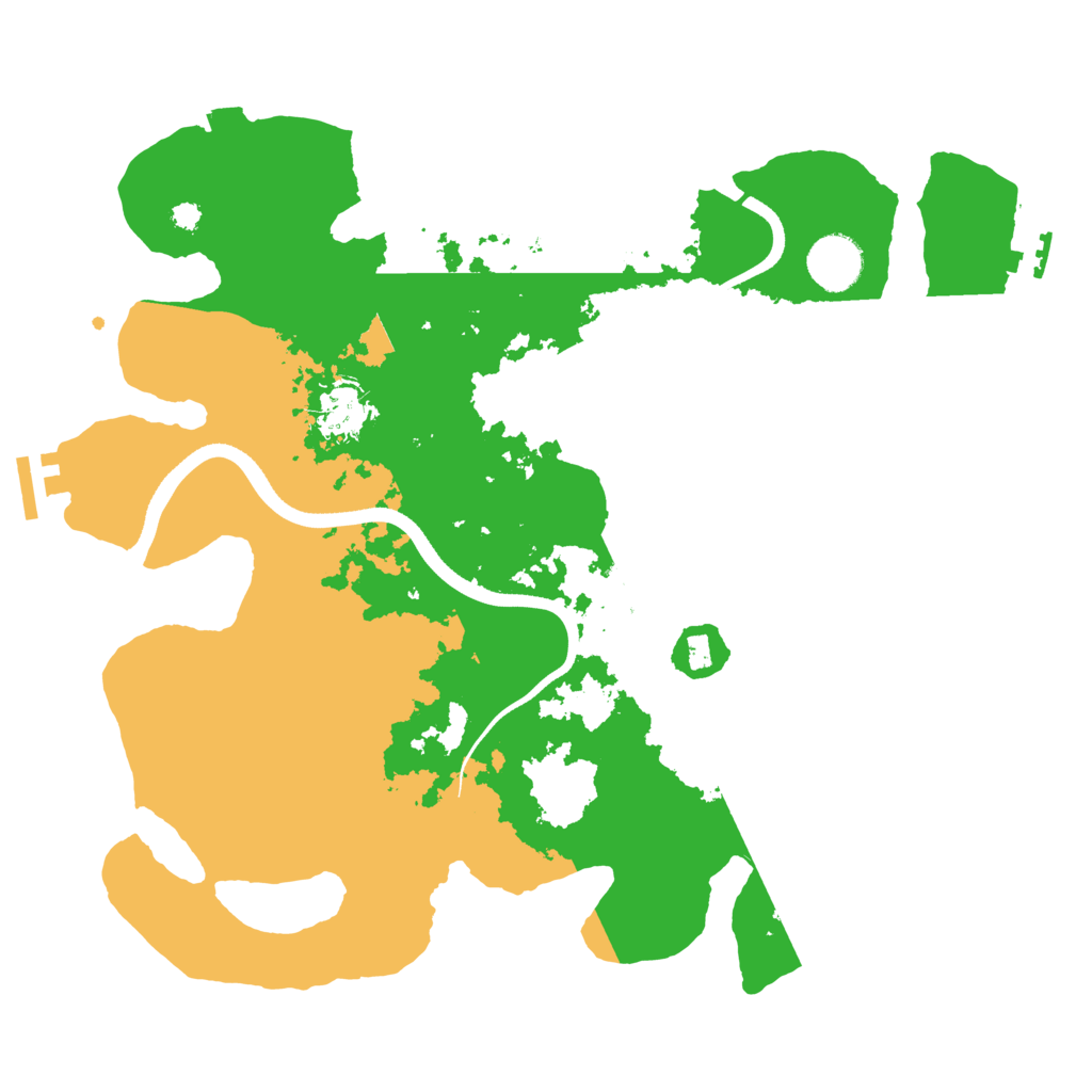 Biome Rust Map: Procedural Map, Size: 3500, Seed: 11965