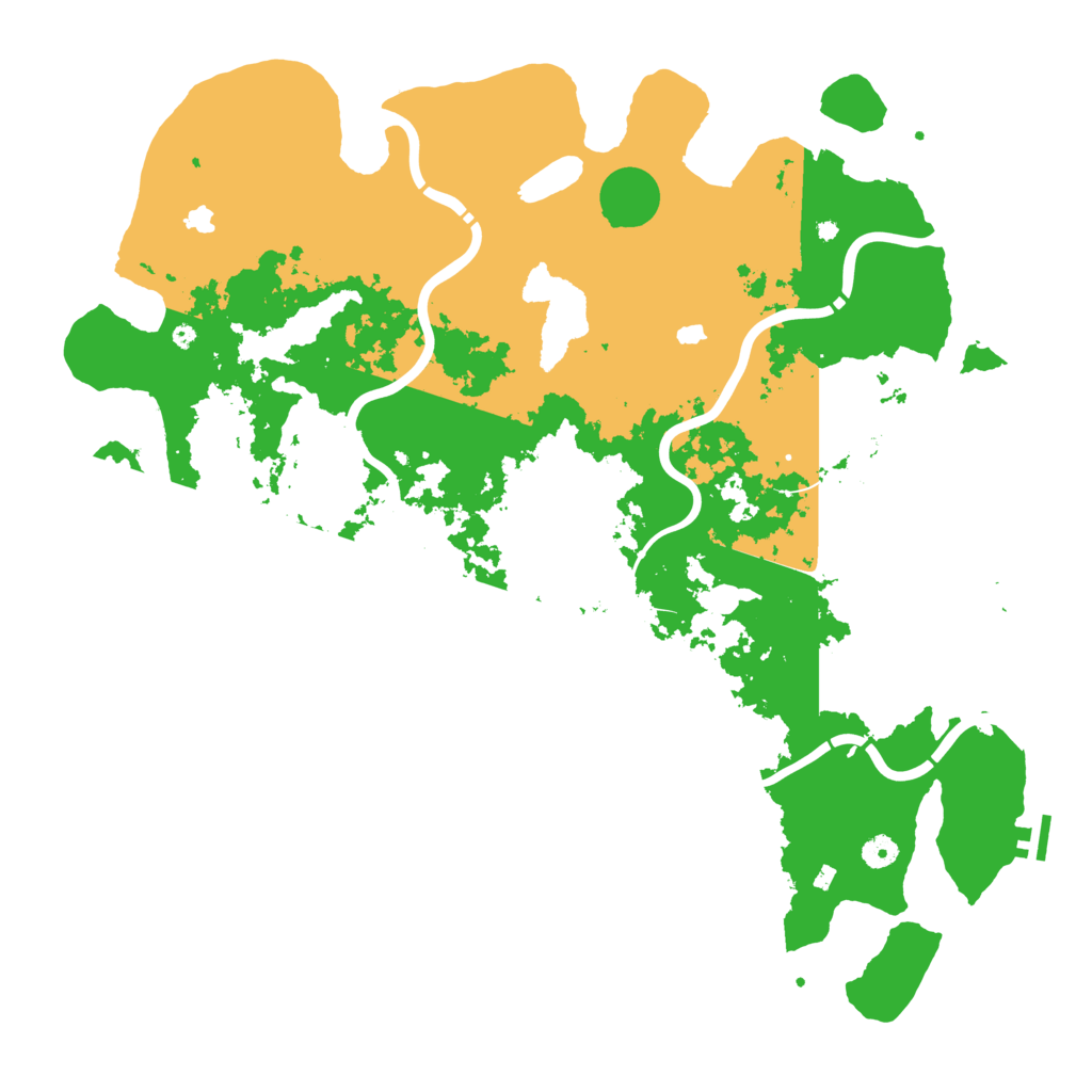 Biome Rust Map: Procedural Map, Size: 4800, Seed: 135576077