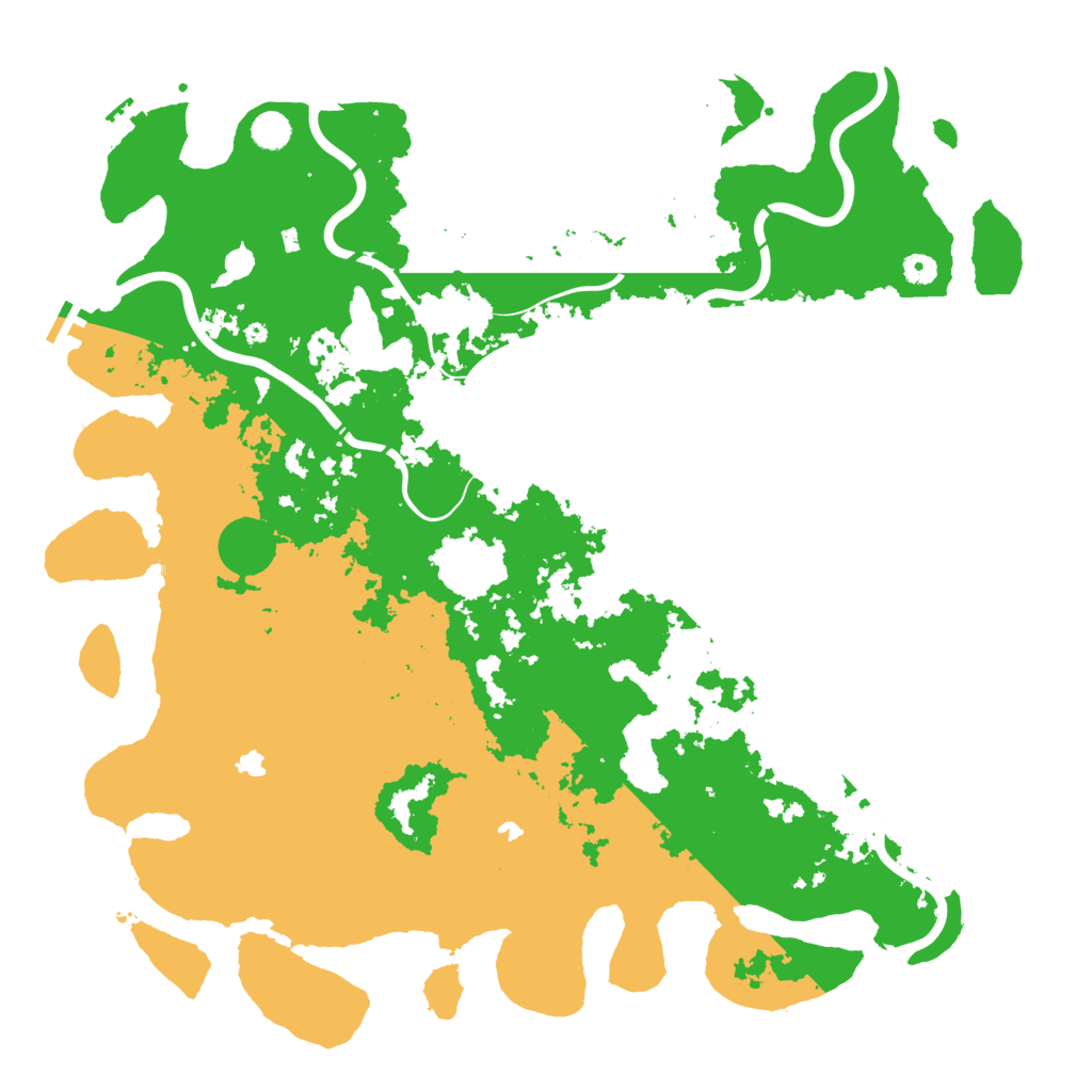 Biome Rust Map: Procedural Map, Size: 5000, Seed: 736674024