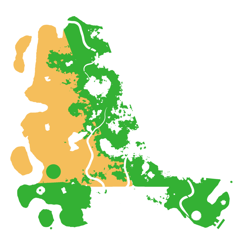 Biome Rust Map: Procedural Map, Size: 4500, Seed: 1241421018