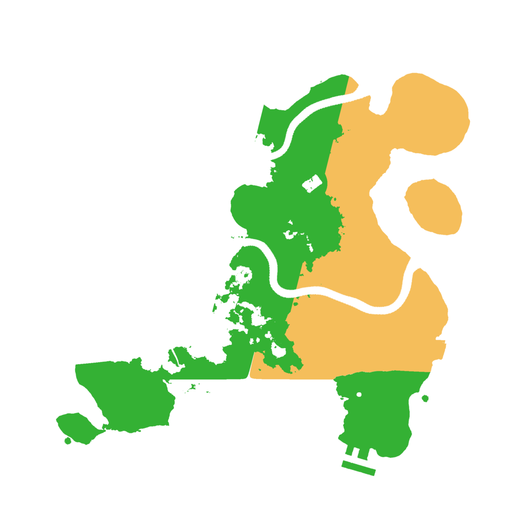 Biome Rust Map: Procedural Map, Size: 3000, Seed: 18560