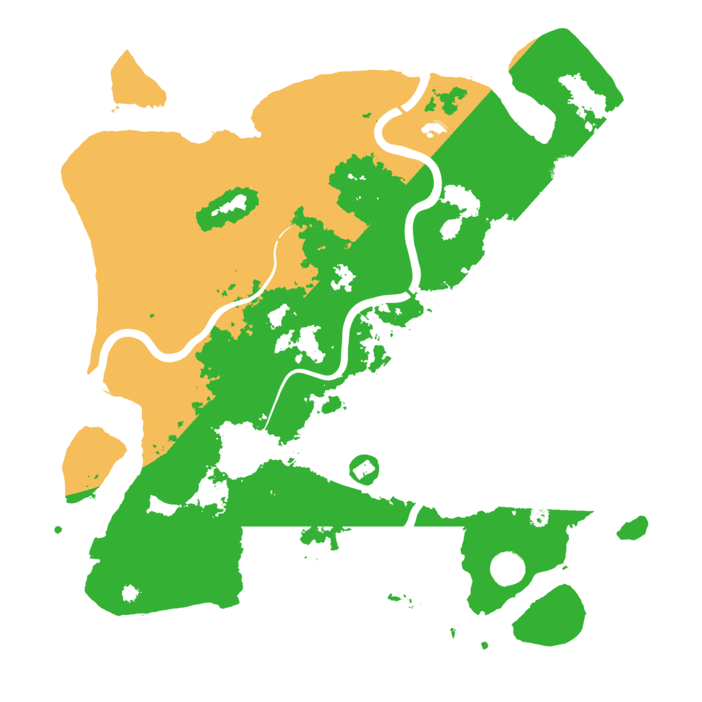 Biome Rust Map: Procedural Map, Size: 3800, Seed: 9527