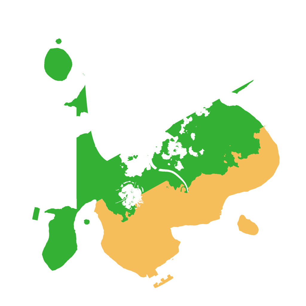 Biome Rust Map: Procedural Map, Size: 2200, Seed: 7373