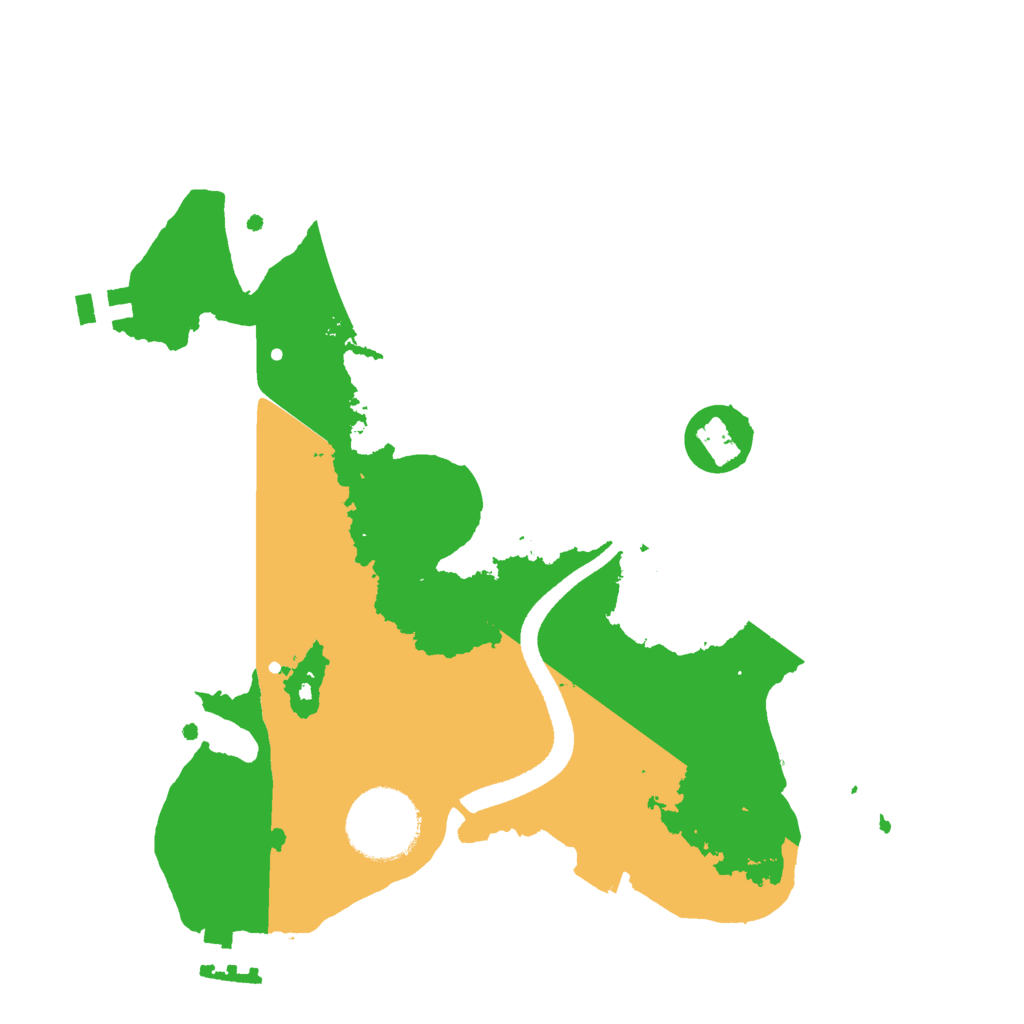 Biome Rust Map: Procedural Map, Size: 2500, Seed: 525763291