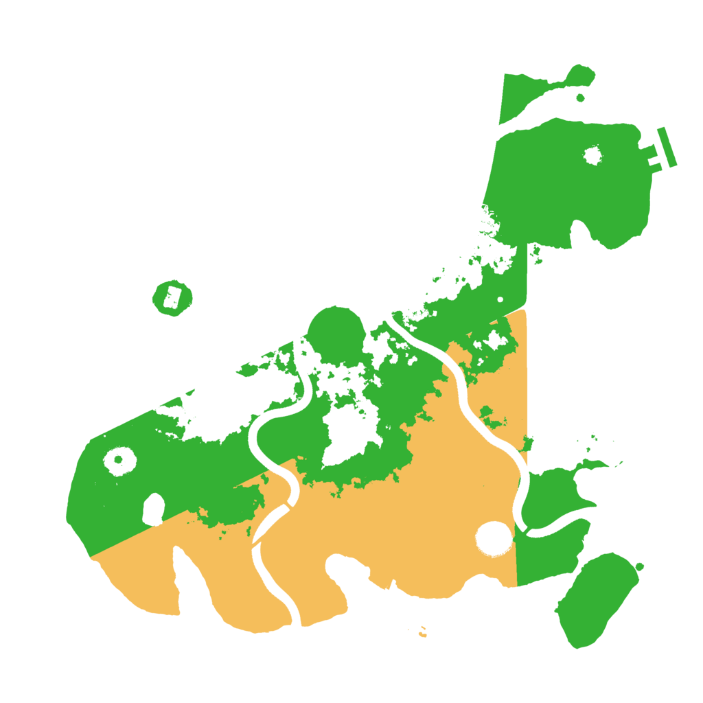 Biome Rust Map: Procedural Map, Size: 3500, Seed: 1121224751