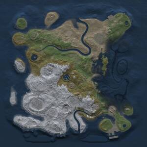 Thumbnail Rust Map: Procedural Map, Size: 3400, Seed: 5665, 13 Monuments