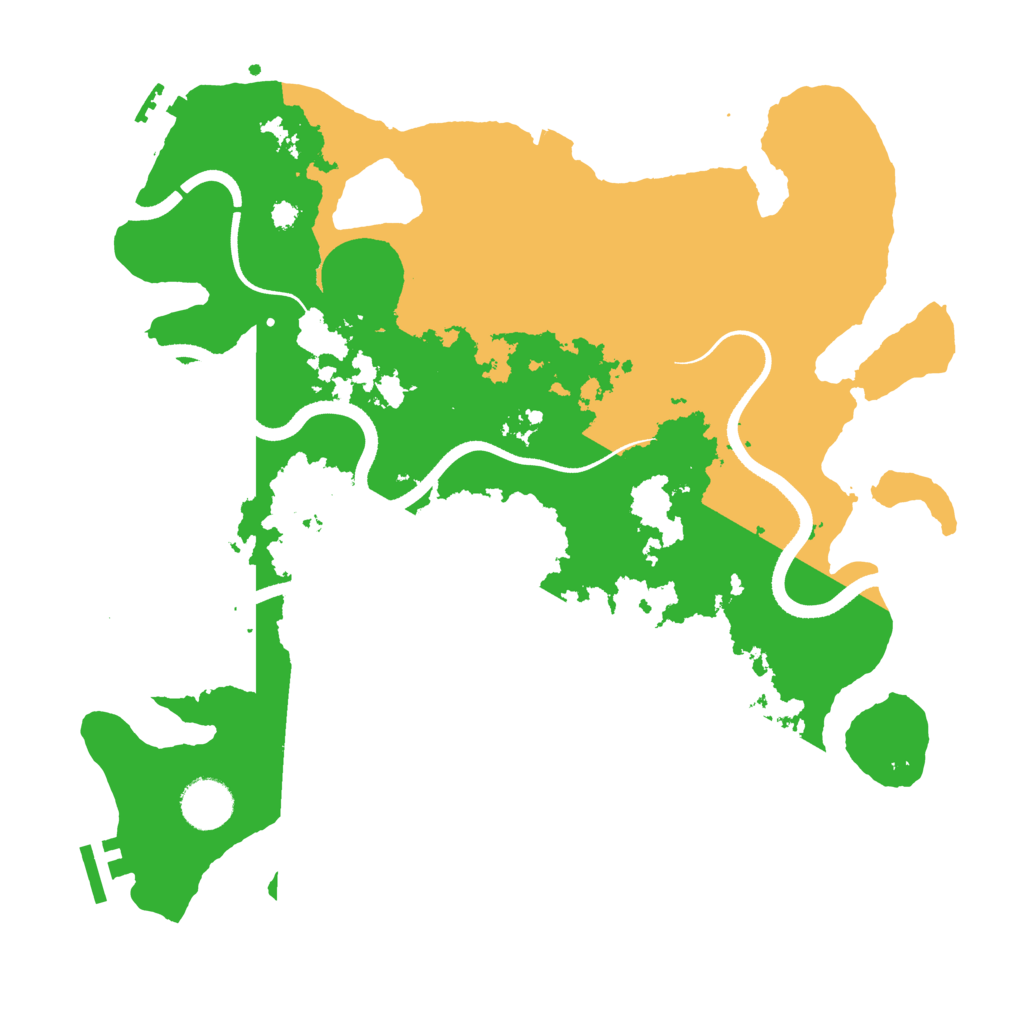 Biome Rust Map: Procedural Map, Size: 3500, Seed: 33543460