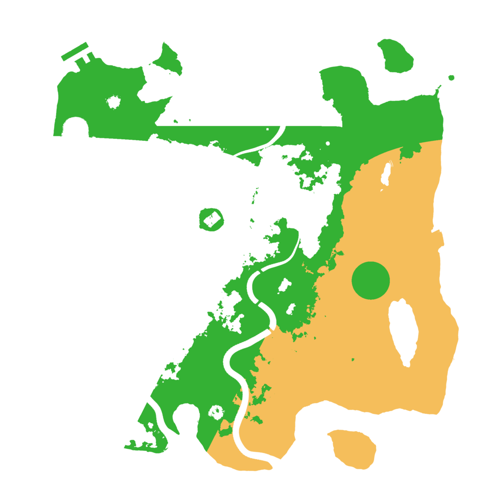 Biome Rust Map: Procedural Map, Size: 3500, Seed: 644174596
