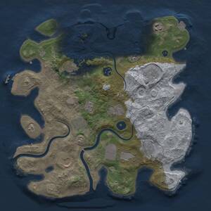 Thumbnail Rust Map: Procedural Map, Size: 3500, Seed: 2112607100, 16 Monuments