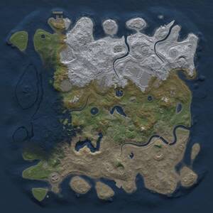 Thumbnail Rust Map: Procedural Map, Size: 4250, Seed: 813258004, 14 Monuments