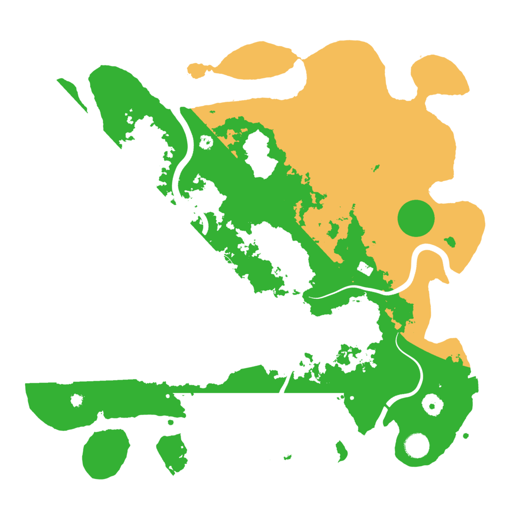 Biome Rust Map: Procedural Map, Size: 3750, Seed: 539425456