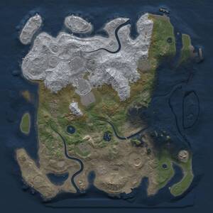 Thumbnail Rust Map: Procedural Map, Size: 3800, Seed: 827856, 16 Monuments