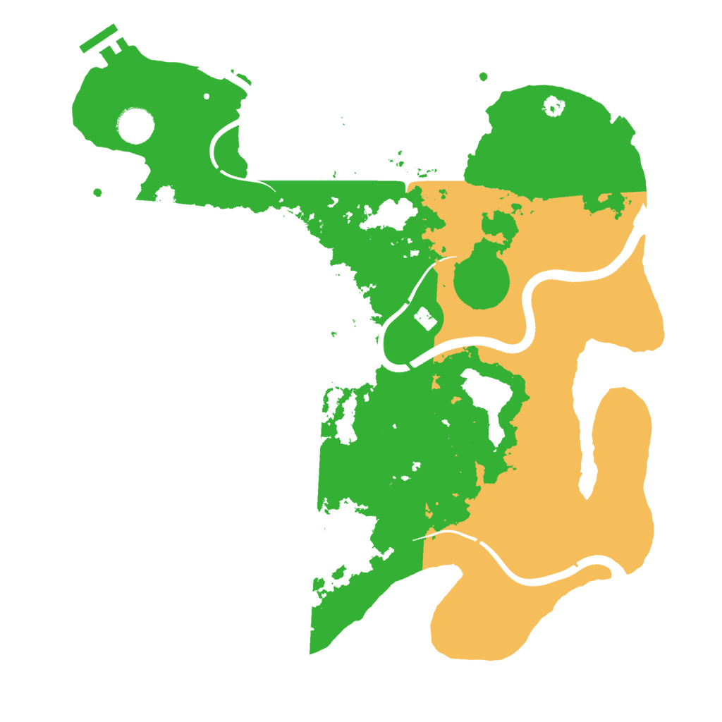 Biome Rust Map: Procedural Map, Size: 3500, Seed: 8249