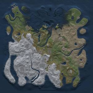 Thumbnail Rust Map: Procedural Map, Size: 4500, Seed: 75321, 17 Monuments