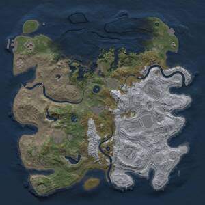 Thumbnail Rust Map: Procedural Map, Size: 4250, Seed: 566914179, 16 Monuments
