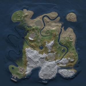Thumbnail Rust Map: Procedural Map, Size: 3000, Seed: 1034411611, 12 Monuments
