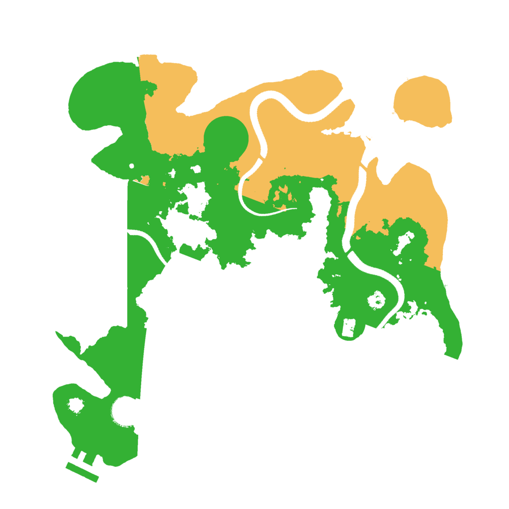 Biome Rust Map: Procedural Map, Size: 3000, Seed: 1034411611