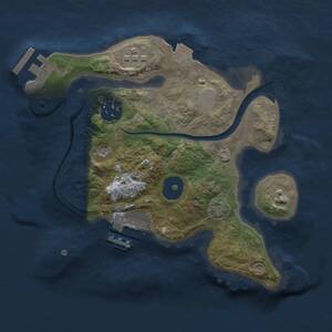 Thumbnail Rust Map: Procedural Map, Size: 2200, Seed: 1226555, 7 Monuments