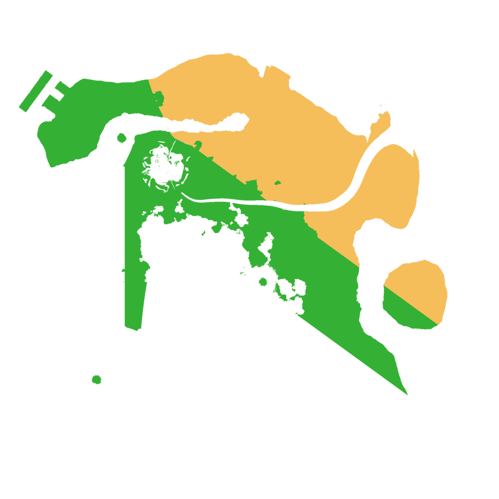 Biome Rust Map: Procedural Map, Size: 2200, Seed: 1226555