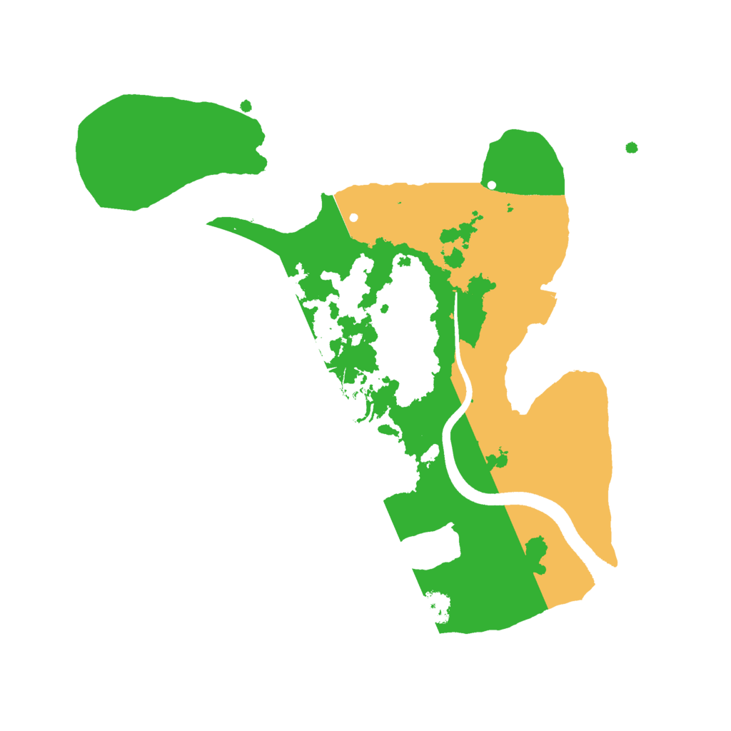 Biome Rust Map: Procedural Map, Size: 2500, Seed: 1307357529