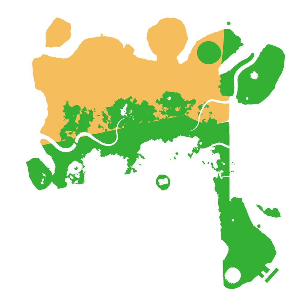 Biome Rust Map: Procedural Map, Size: 3500, Seed: 1691060384