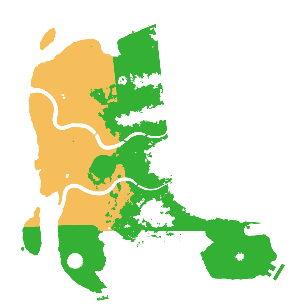 Biome Rust Map: Procedural Map, Size: 3500, Seed: 1393507256