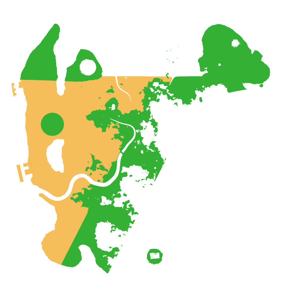Biome Rust Map: Procedural Map, Size: 3500, Seed: 23374929