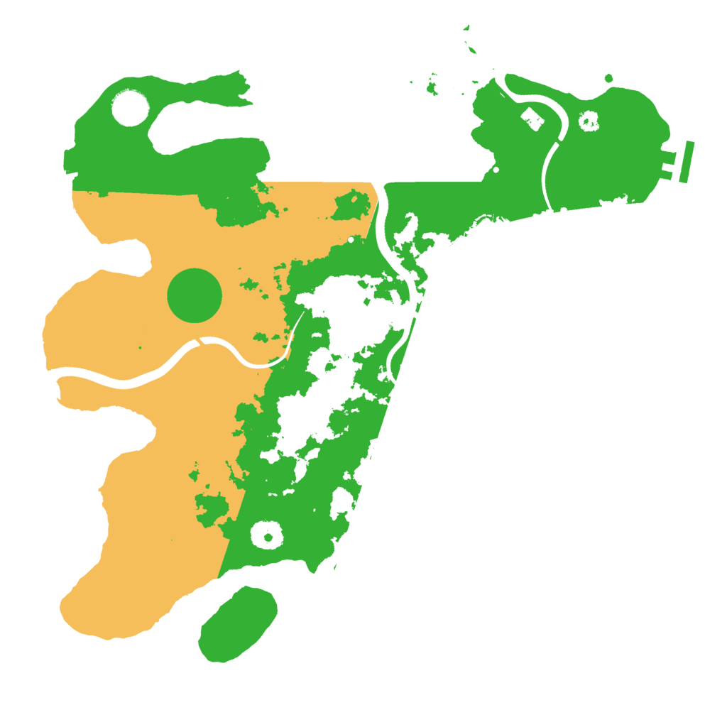 Biome Rust Map: Procedural Map, Size: 3500, Seed: 68836