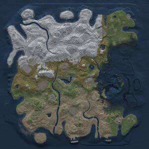 Thumbnail Rust Map: Procedural Map, Size: 4250, Seed: 1782461013, 17 Monuments