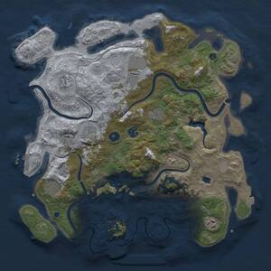 Thumbnail Rust Map: Procedural Map, Size: 4000, Seed: 246911796, 14 Monuments