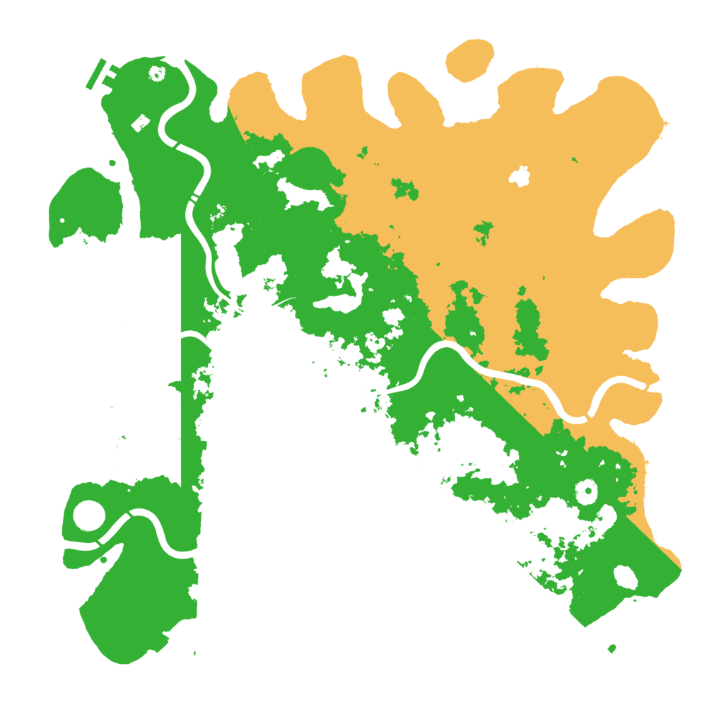 Biome Rust Map: Procedural Map, Size: 4450, Seed: 1054119683