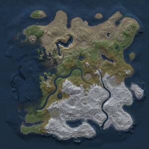 Thumbnail Rust Map: Procedural Map, Size: 4000, Seed: 1639188498, 14 Monuments
