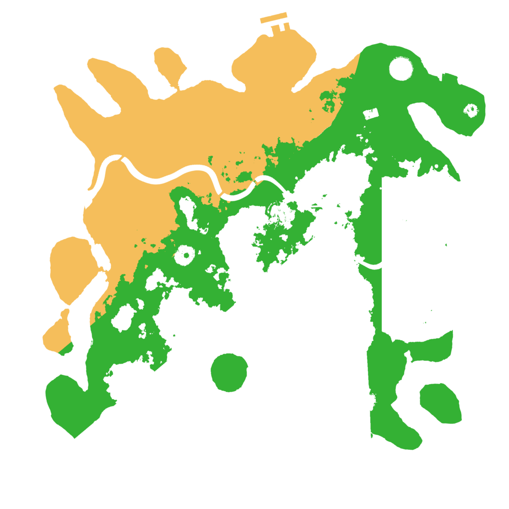 Biome Rust Map: Procedural Map, Size: 3800, Seed: 21025