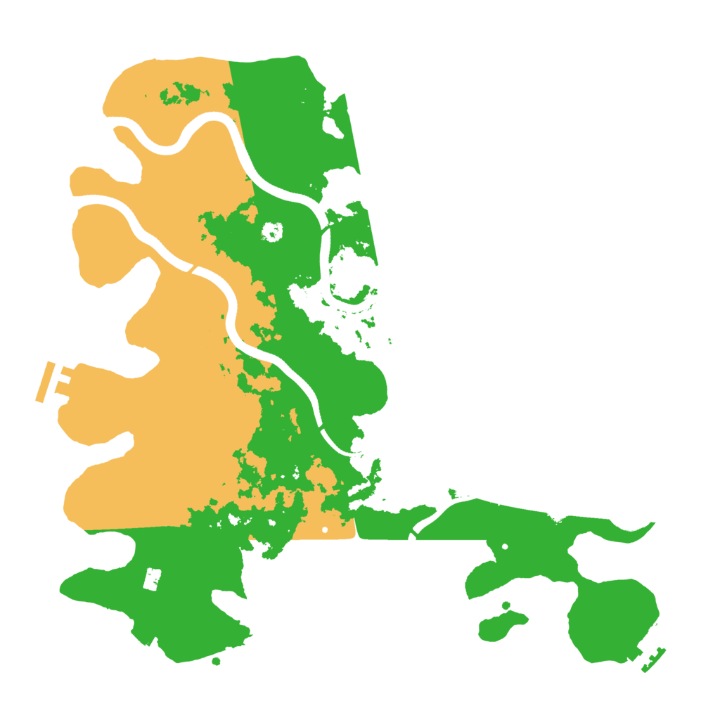 Biome Rust Map: Procedural Map, Size: 3500, Seed: 1405811845