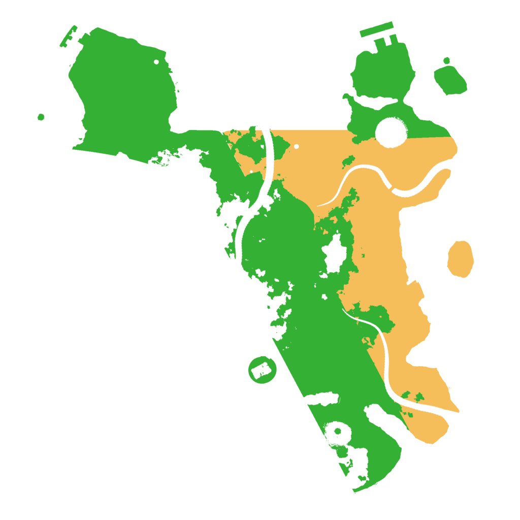 Biome Rust Map: Procedural Map, Size: 3100, Seed: 2043491895