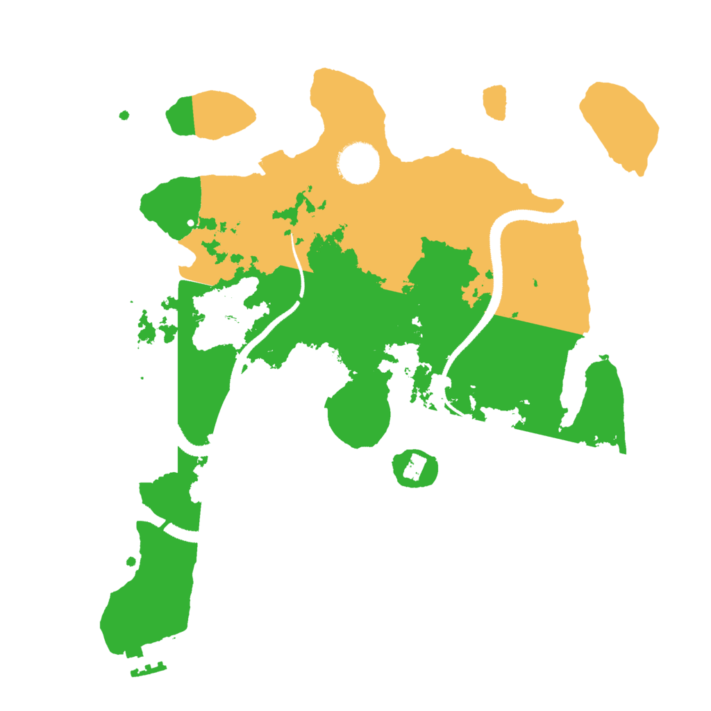 Biome Rust Map: Procedural Map, Size: 3000, Seed: 104367