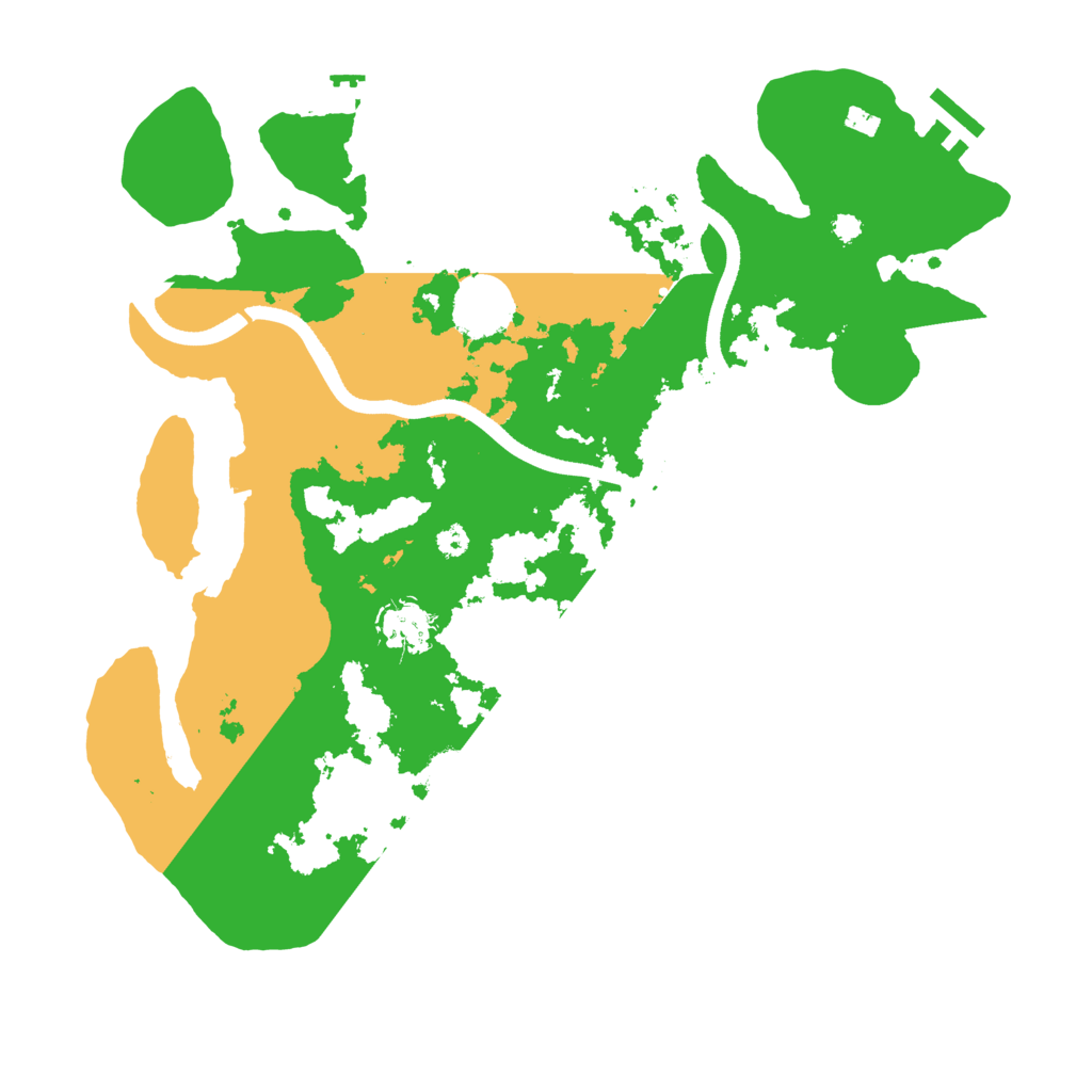 Biome Rust Map: Procedural Map, Size: 3500, Seed: 889956254